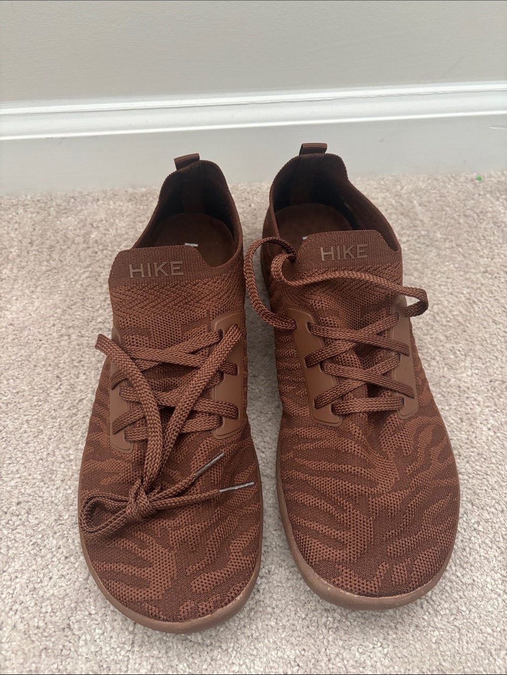 Hike Footwear Barefoot Sneakers Women's 10.5 Men's 8.5 Brown Comfort Max Animal